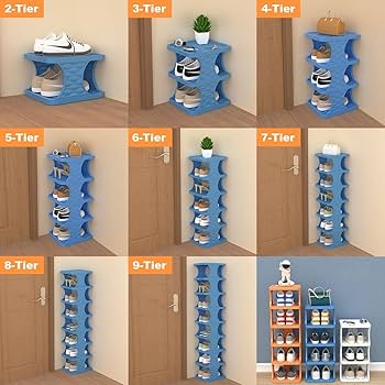 Amazon｜スリム シューズラック 下駄箱 可動棚 靴箱 DIY